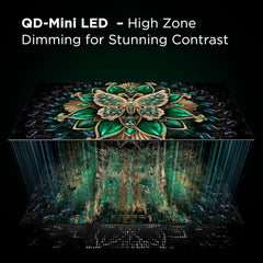 TCL 55 Inch Class QM7K Series | Mini LED QLED 4K HDR | 55QM7K, 2025 Model | 120HZ-144HZ Anti Reflective Screen Smart Google TV Dolby Atmos Onkyo Audio | Voice Remote Alexa Gaming Streaming Television